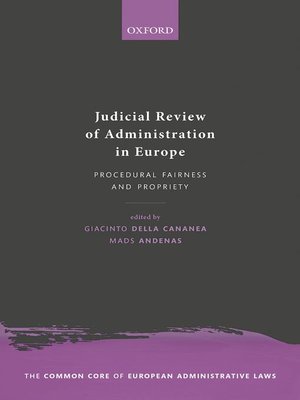 cover image of Judicial Review of Administration in Europe